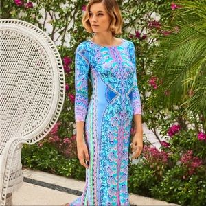Lilly Pulitzer Morgann Maxi Dress Multicolor Size XL NWT